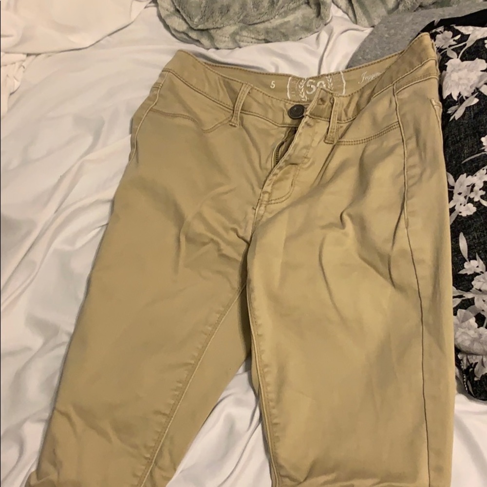 khaki jeans